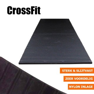 Crossfit rubbermat fitnessvloer 183cm x 122cm 17mm dik