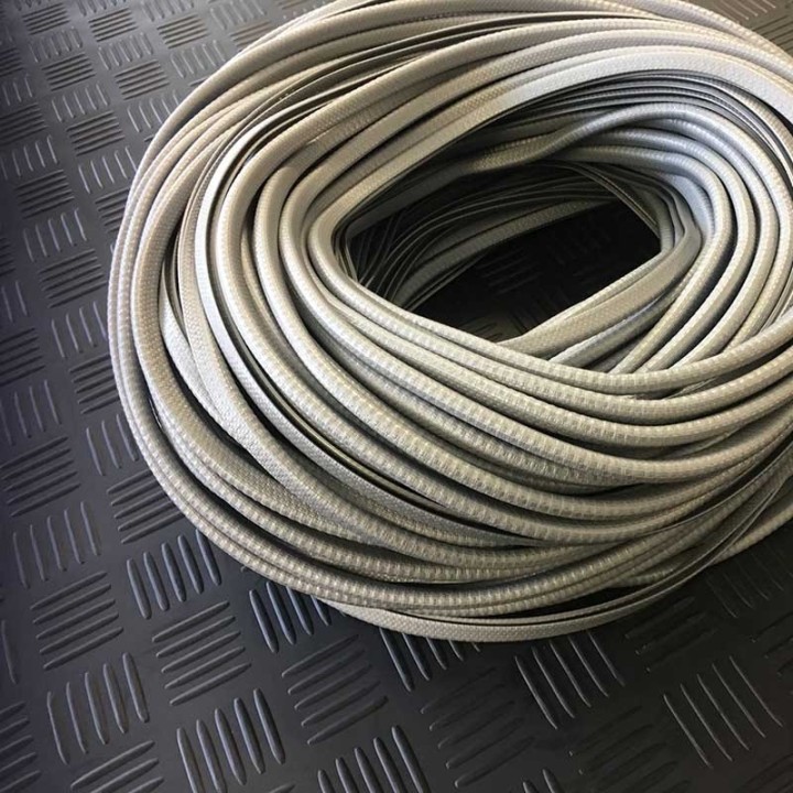 PVC Kantafwerkprofiel (klemprofiel) Grijs breedte 6,5mm hoogte 9,5mm klembereik 0,5-2mm