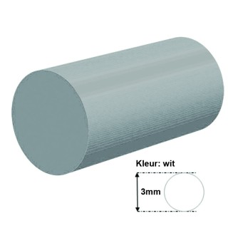 Wit Siliconensnoer Ø 3mm FDA keurmerk