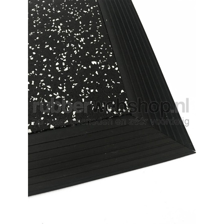 Vol rubber Oploop profiel 6mm dik 55mm breed Per meter