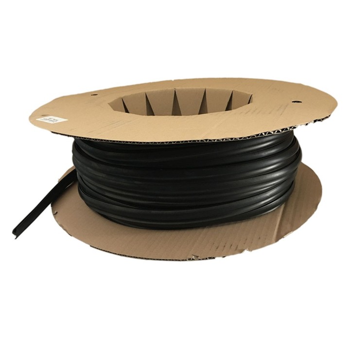 Volrubber H-profiel 4mm binnenmaat breedte 10mm hoogte 20,5mm