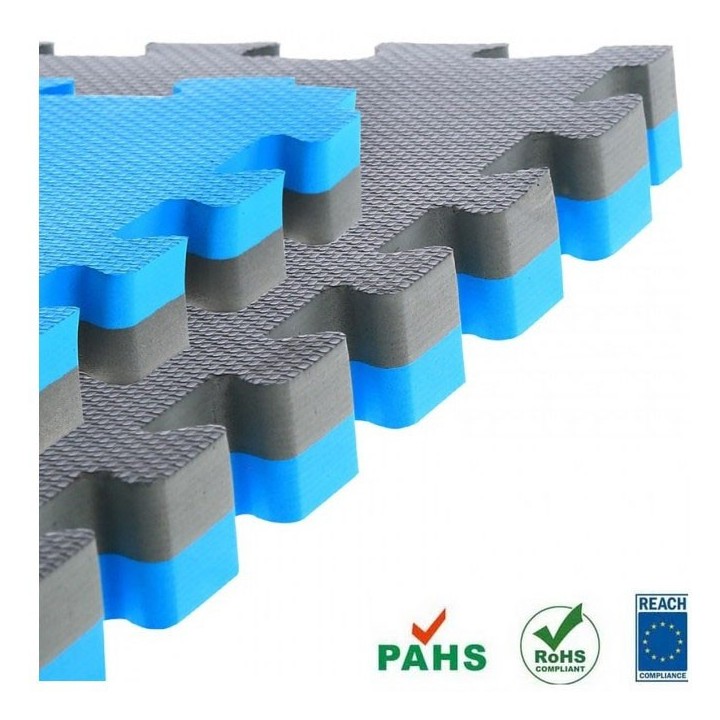 Vechtsport Puzzeltegel Antr./Blauw 100cm x 100cm 2,5cm dik