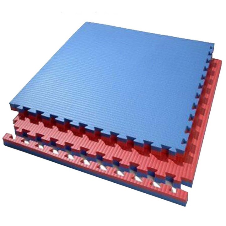 Vechtsport Puzzeltegel Antr./Blauw 100cm x 100cm 2,5cm dik