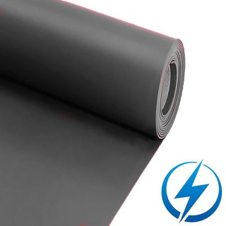 EPDM High Grade 100% E2111 elektrisch geleidend 2mm dik 1400mm breed Rol 10 meter