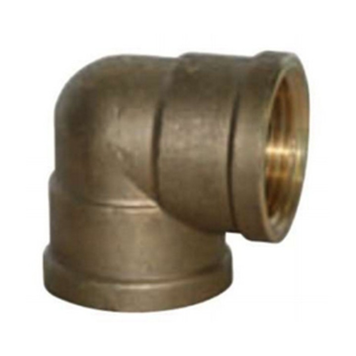 Messing Knie beide zijden binnendraad 1 1/4"