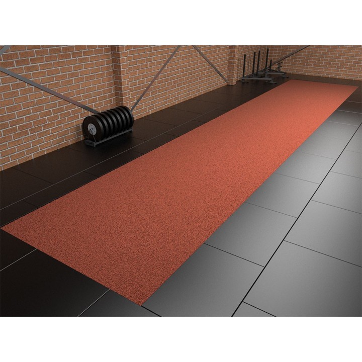 Unicolor sprinttrack kunstgras voor sportscholen BORDEAUXROOD 200cm breed Verschillende lengteopties