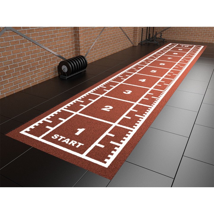 Royal sprinttrack kunstgras voor sportscholen BORDEAUXROOD Verschillende breedte & lengte opties