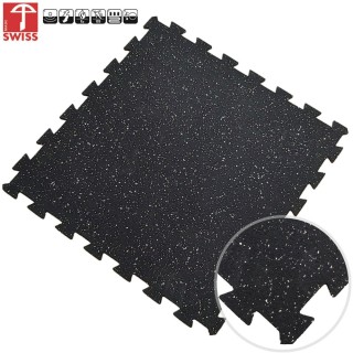 Sportvloer ProfiGym puzzel tegel Zwart/Grijs 6mm dik 60cm x 60cm