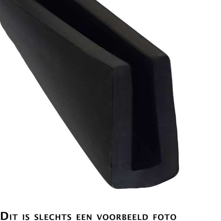 Volrubber U Profiel binnenmaat 3mm hoogte 10mm dikte 1,5mm