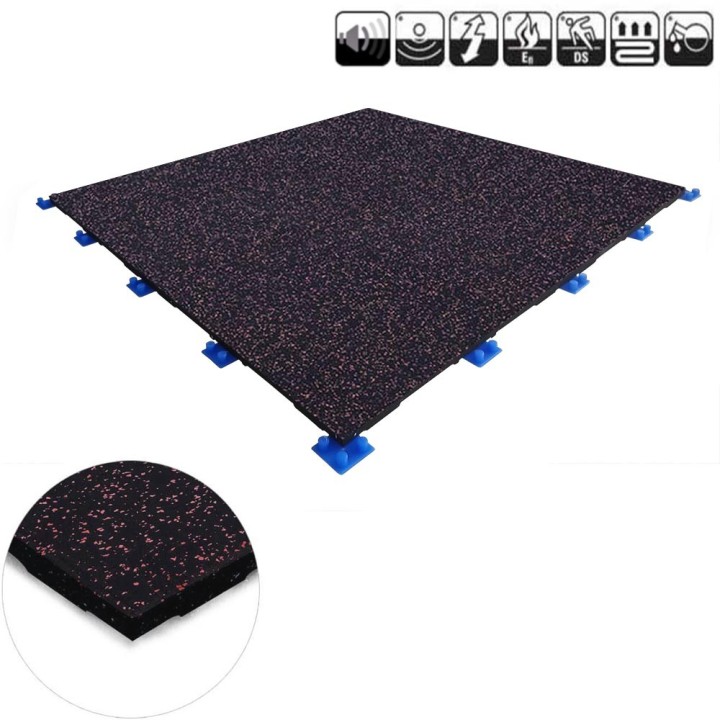 EasyConnect High Tech Rubber Fitness Tegel 100x100cm 2cm dik