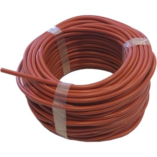 Siliconen slang ROOD  Ø 4mm inwendig Ø 7mm uitwendig
