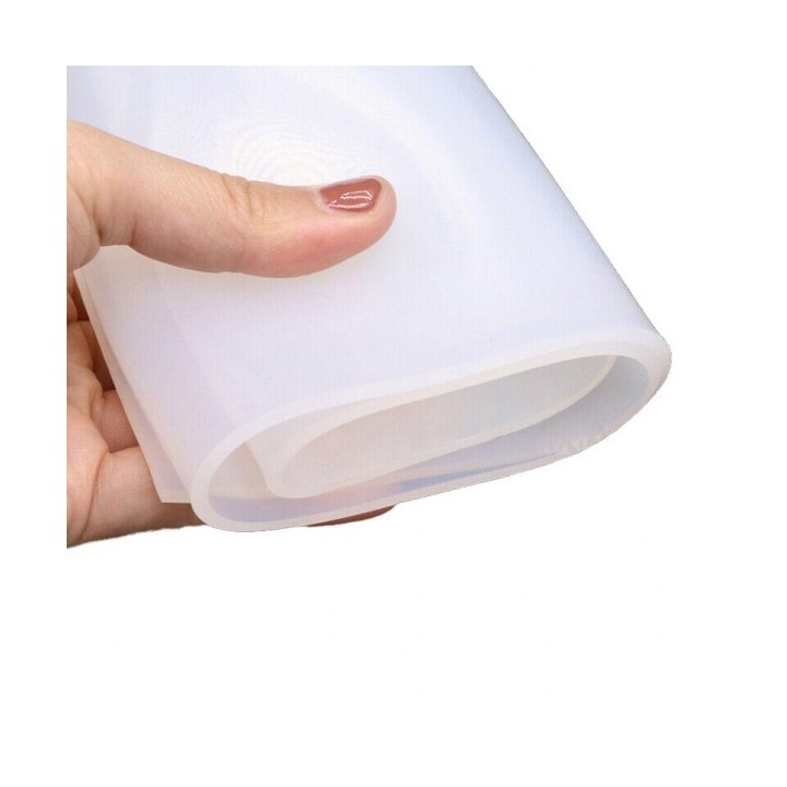 Siliconen Plaatrubber Transparant 120cm breed Verschillende diktes beschikbaar Afsnijding