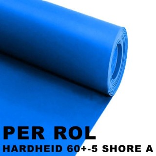 Siliconen Plaatrubber Blauw 120cm breed Verschillende diktes beschikbaar - Rol 10 meter