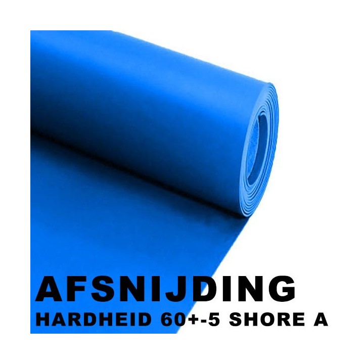 Siliconen Plaatrubber Blauw 120cm breed Verschillende diktes beschikbaar - Afsnijding