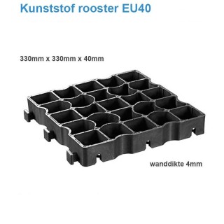 EU40 kunststof rooster per 10 vierkante meter