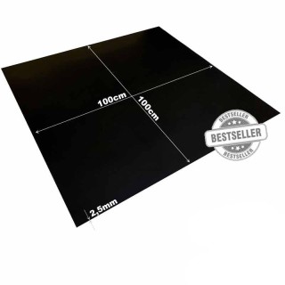 Plaatrubber SBR 2,5mm dik 100cm breed 100cm lang 1 inlage