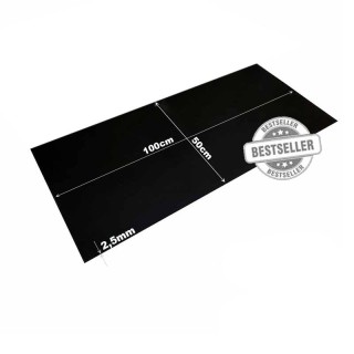 Plaatrubber SBR 2,5mm dik 50cm breed 100cm lang 1 inlage