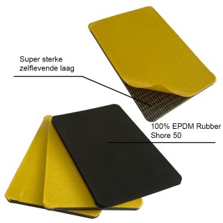 Beschermingsplaatje 60x90x3.5mm met super sterke 3M zelfklevende laag