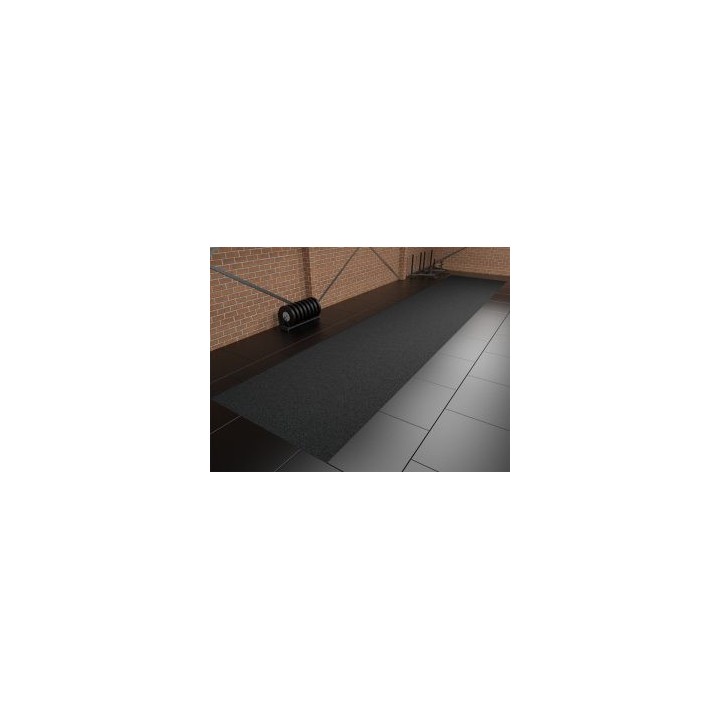 Unicolor sprinttrack kunstgras voor sportscholen ZWART 200cm breed Verschillende lengteopties