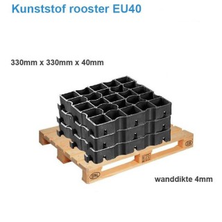 EU40 kunststof rooster complete pallet van 74,48 m²