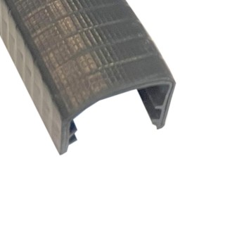 PVC Kantafwerkprofiel (klemprofiel) Zwart breedte 31mm hoogte 24.6mm klembereik 20 - 25mm