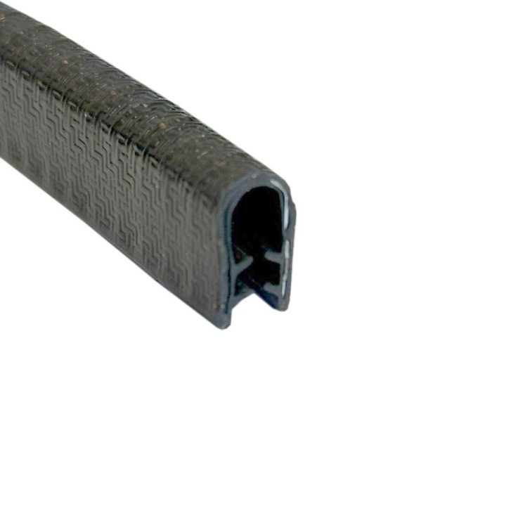EPDM Kantafwerkprofiel (klemprofiel) Zwart breedte 8.8mm hoogte 14,7mm klembereik 2,5 - 4.5mm