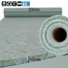 IsoSound vloer geluid en thermische isolatie | 200cm breed x (kies zelf lengte) - 10mm dik - Rol 10 meter