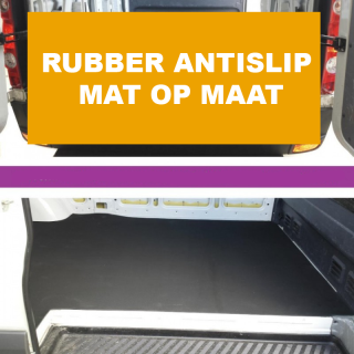 Rubber antislip mat op maat - Zwart Bepaal eenvoudig jouw afmeting