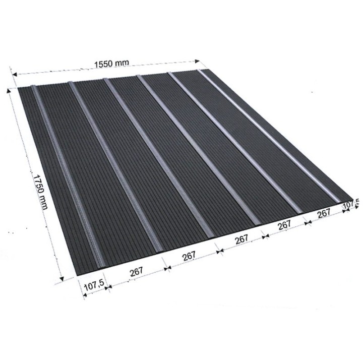 Oploopmat paardentrailer met Nylon inlage 155cm lengte 175cm breedte