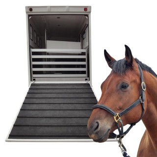 Oploopmat paardentrailer met Nylon inlage 155cm lengte 175cm breedte