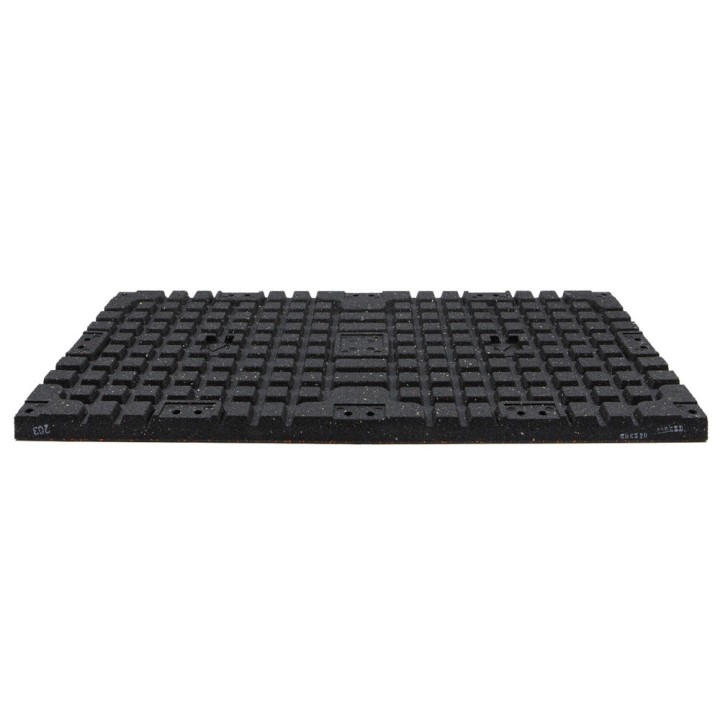 EasyConnect - Rubber Fitness Tegel - Zwart Oranje - 50x100cm - 4cm