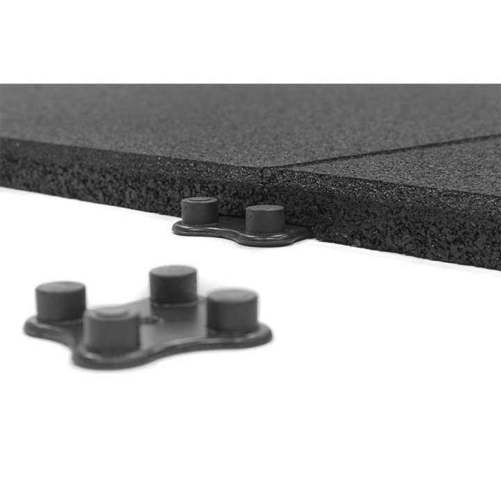Sportvloer rubber tegel Grijs 2cm dik