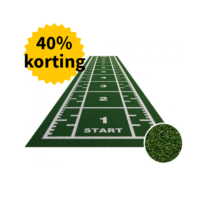 Sprinttrack kunstgras sport GROEN – Royal uitvoering
