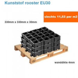 EU30 kunststof rooster complete pallet van 94,43 m²