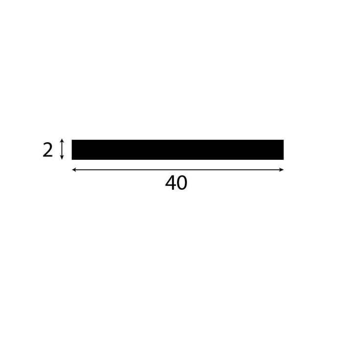 rubber strip epdm 2x40mm