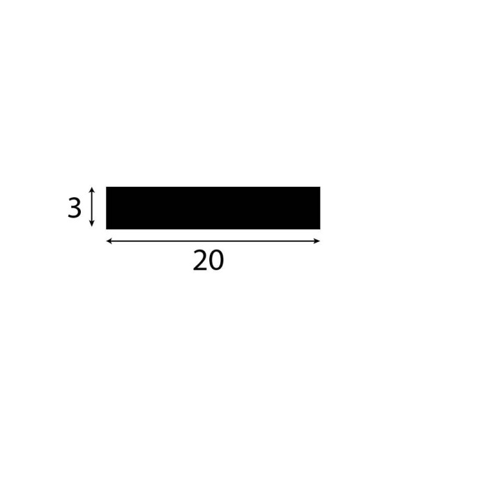 epdm rubberband 3x20mm