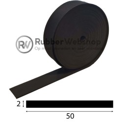 Rubberband 2x50mm EPDM volrubber | Per 10 meter
