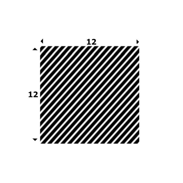 EPDM Mosrubber vierkant snoer 12mm x 12mm