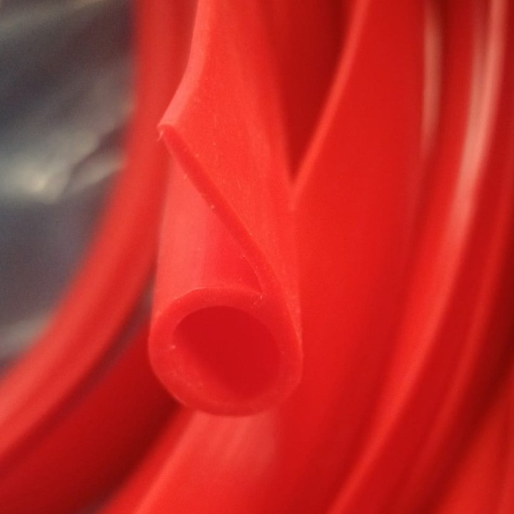 silicone p profiel rood