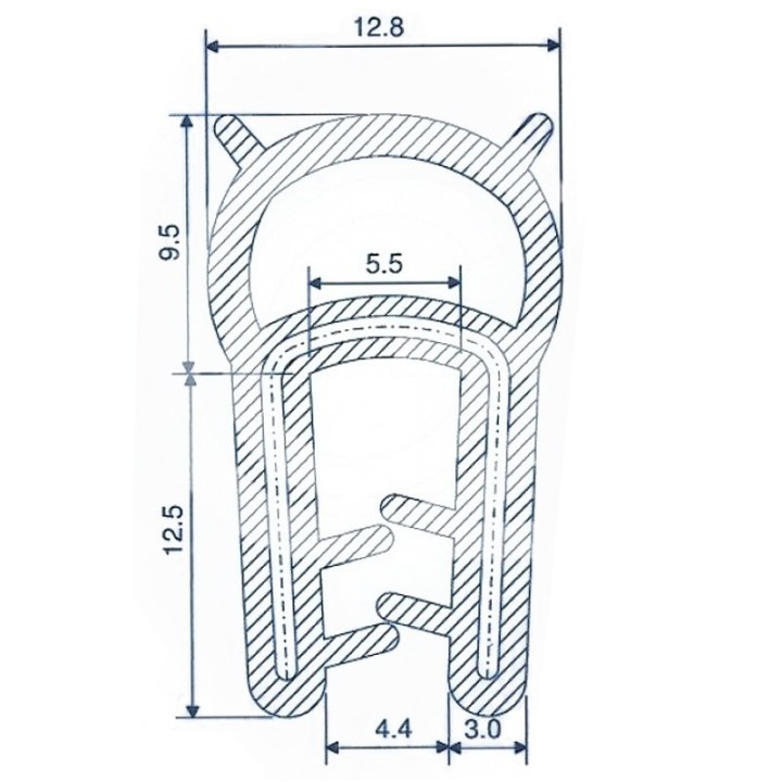 FDA keurmerk | 22 x 12,8 mm | klembereik 1,0 - 4,0 mm