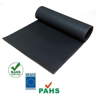Fijnrib rubber vloer 3mm dik 100cm breed