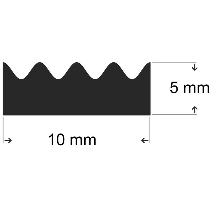 tochtstrip 5x10mm