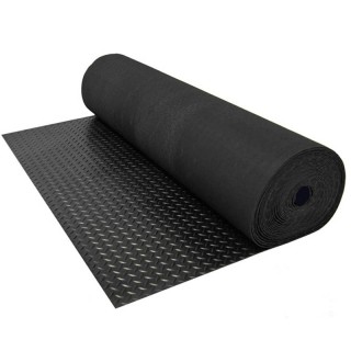 Diamantloper rubber vloer 3mm dik 150cm breed